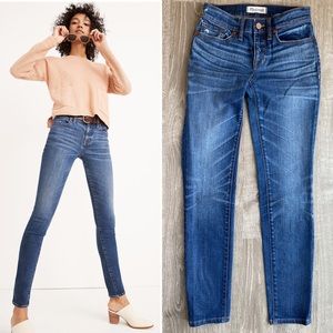 MADEWELL 8” Skinny Jeans in Ames Wash LIKE NEW